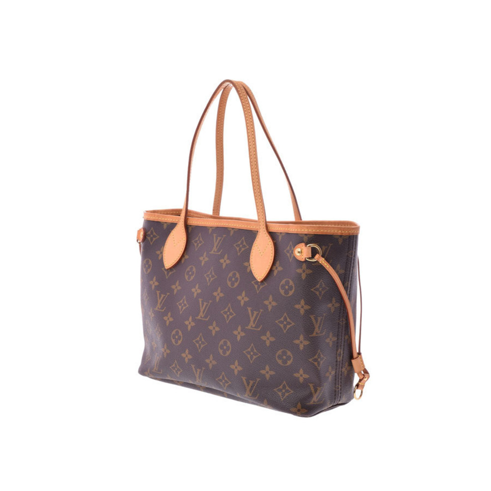 Louis Vuitton Neverfull leather Monogram brown handbag
